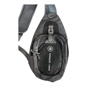 Bobo Outdoor Sling Bag Versatile Gray Backpack Travel Vacation Lightweight